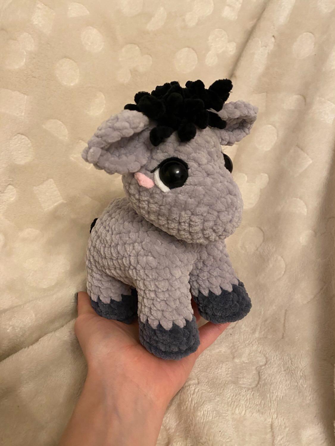 Baby donkey pattern, donkey crochet pattern, small donkey crochet pattern,  baby crochet  donkey market crochet pattern, crochet farm animal