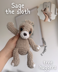 Huggies buddies 2 - Sage sloth - single pattern