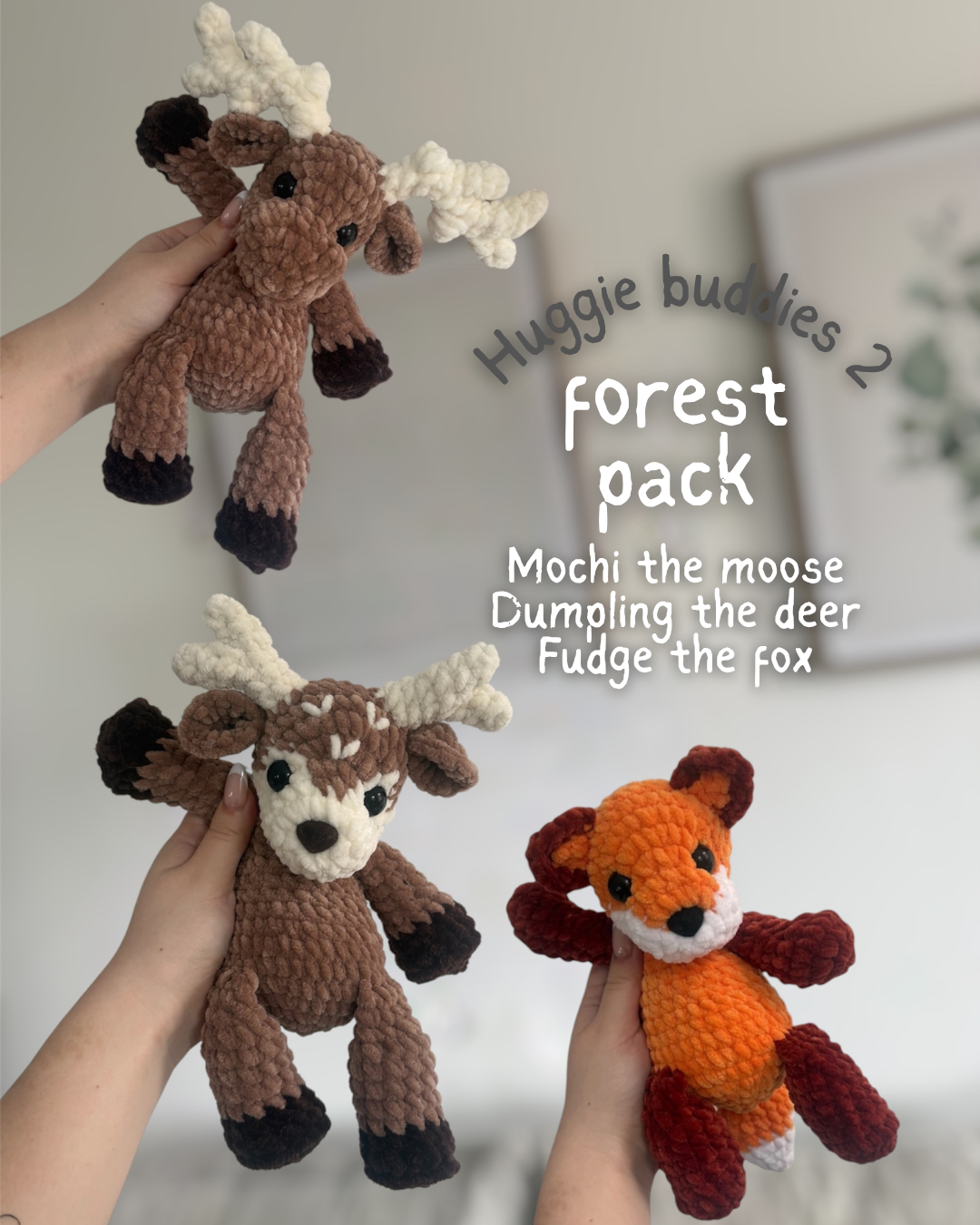 Huggies 1 & 2 - 20 no sew pattern bundle