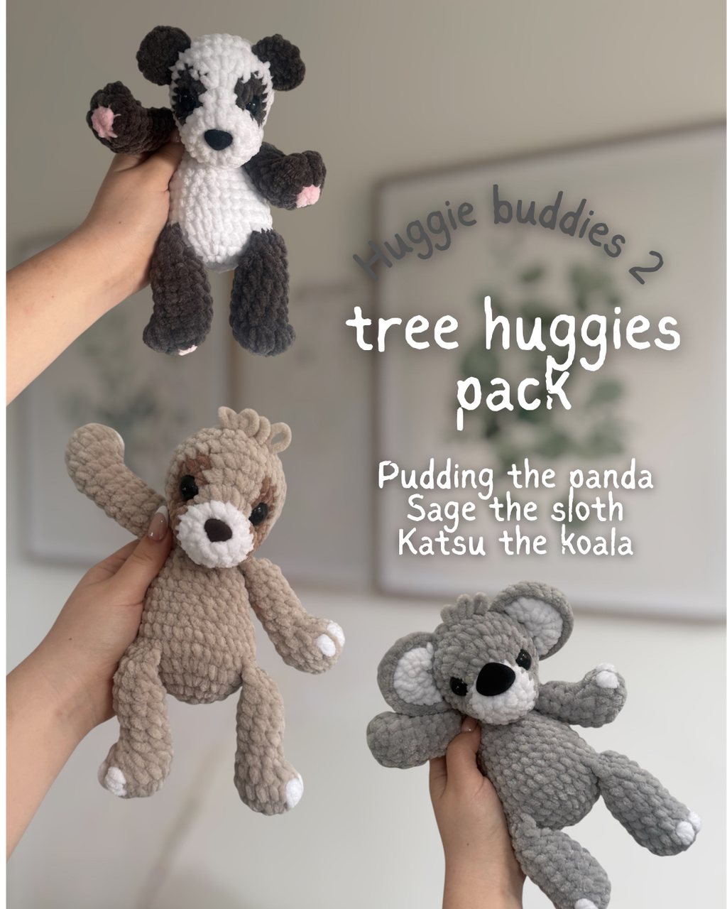 Huggies 1 & 2 - 20 no sew pattern bundle