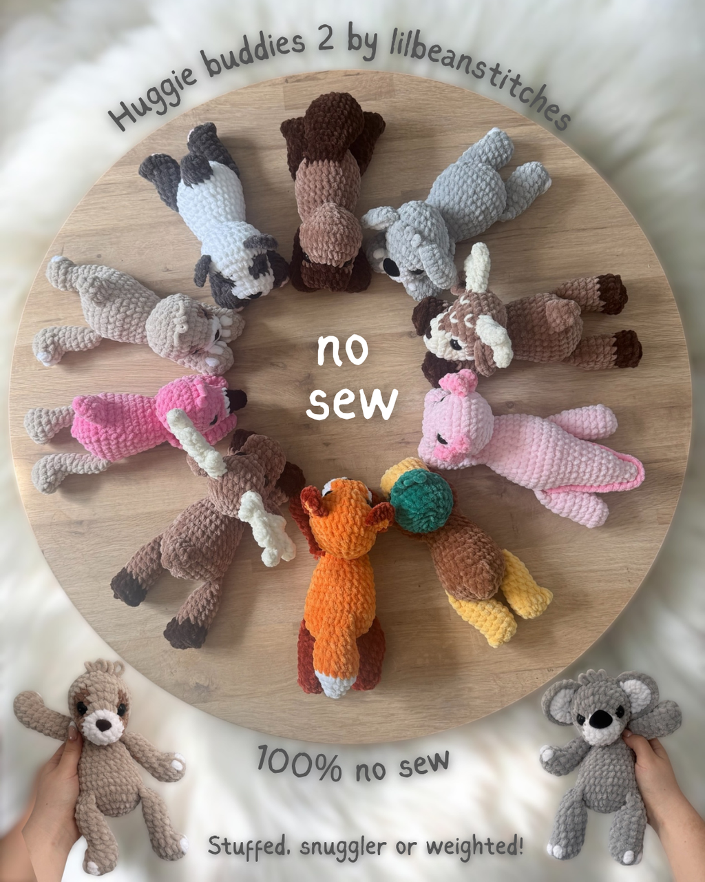 Huggies buddies 2 - no sew full 10 pack - NEW