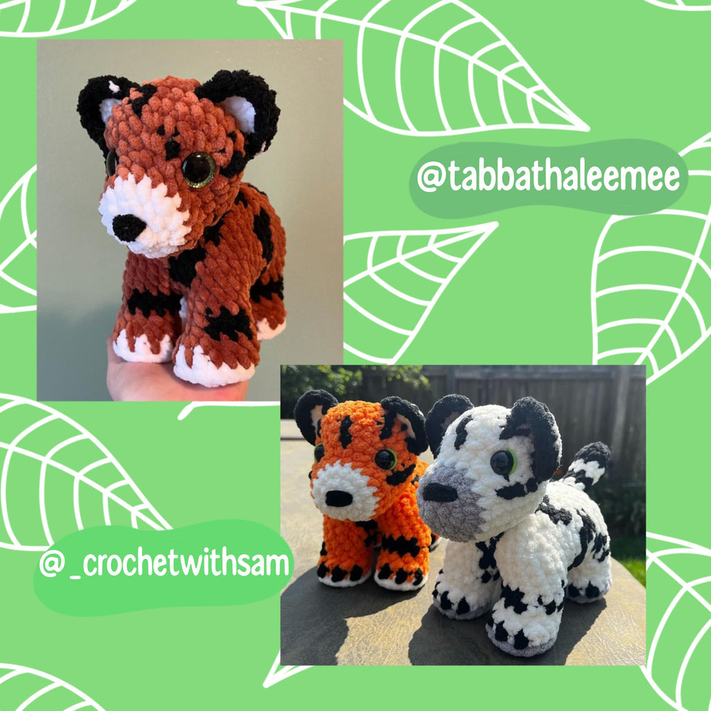 Safari animals pattern, crochet tiger pattern, lion crochet pattern, crochet leopard patter, crochet safari, crochet tutorial, plushie
