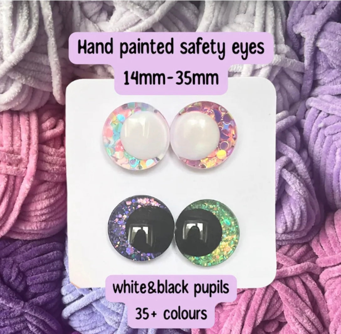 Glitter safety eyes