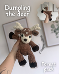 Huggies buddies 2 - Dumpling the deer - single pattern