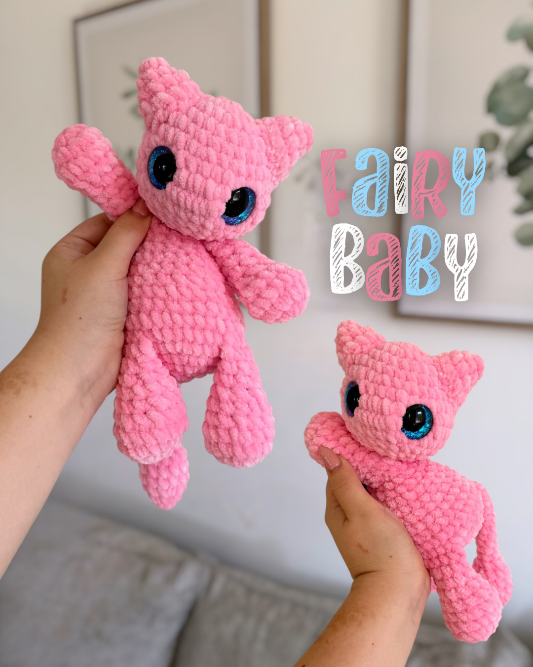 Psychic baby Low sew Monster huggies Crochet Pattern