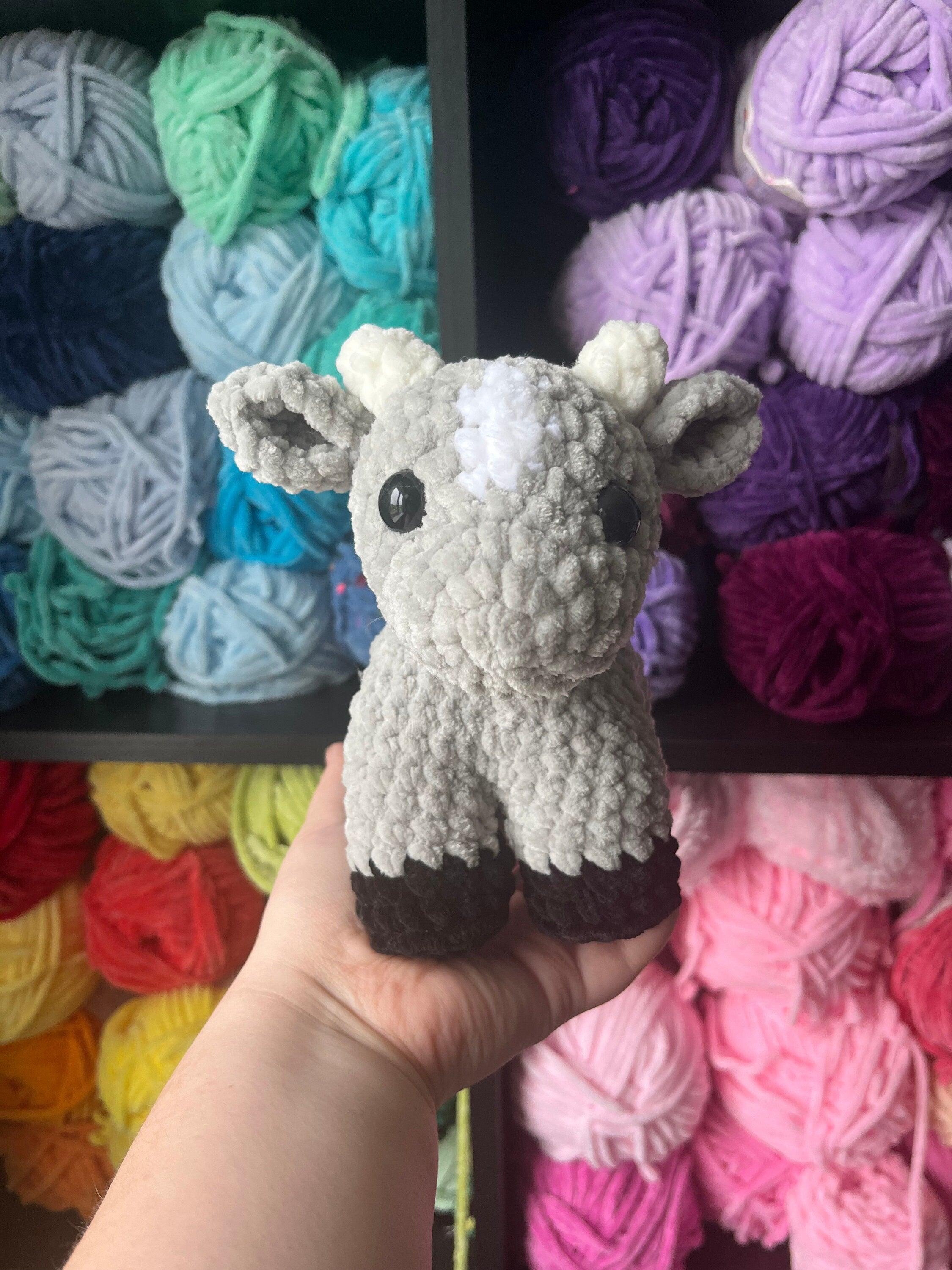 Baby goat pattern, crochet pattern, goat crochet pattern, small goat crochet, baby crochet goat, crochet tutorial, crochet farm animal
