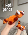 Red panda -single no sew STACKIMALS
