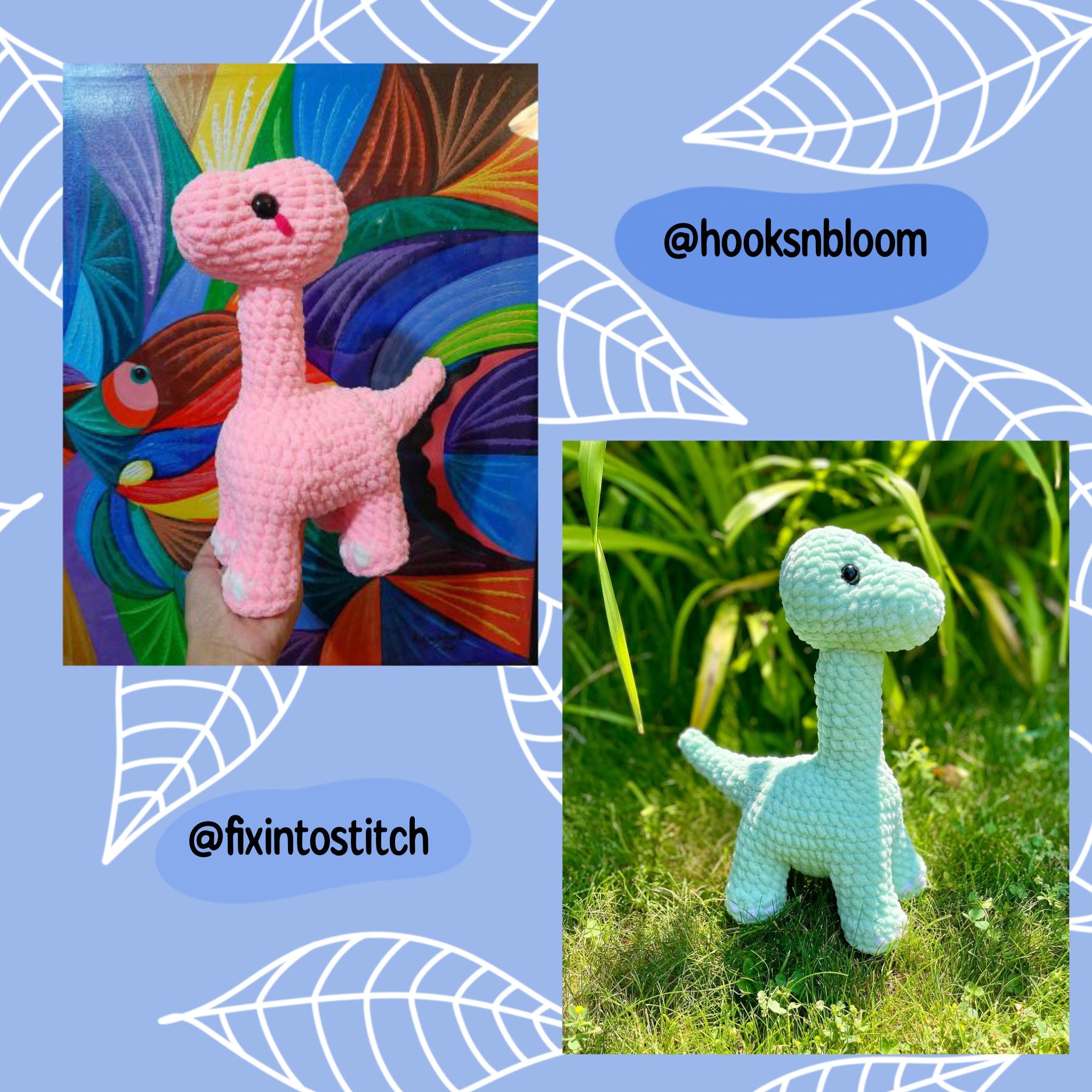 Crochet diplodocus pattern, crochet dinosaur pattern, Dino crochet pattern, crochet tutorial, crochet brachiosaurus, dinosaurs, dino plush