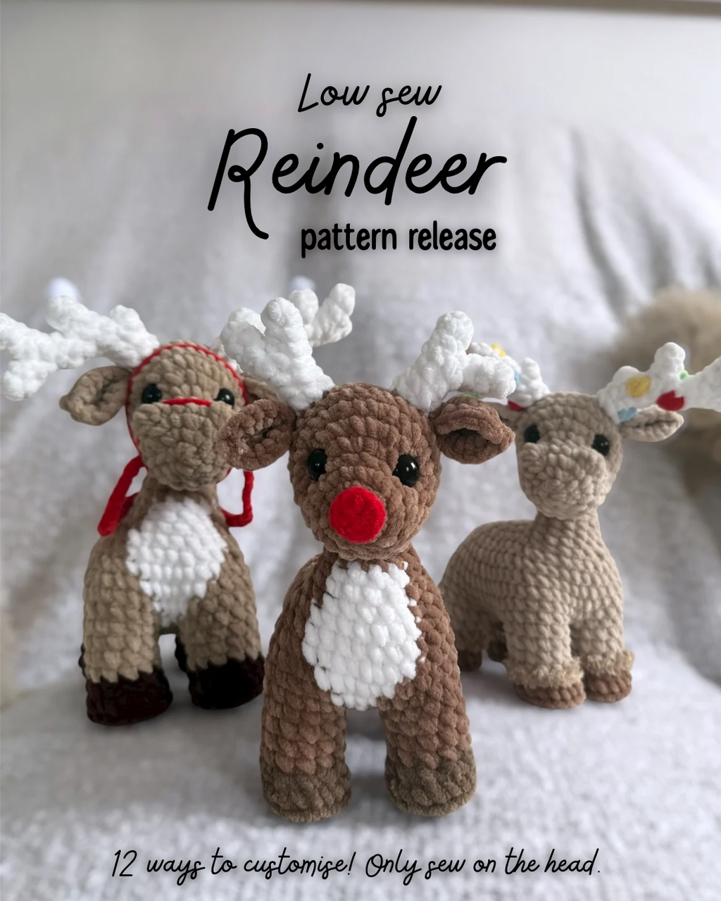 Mix and match deers- PDF pattern
