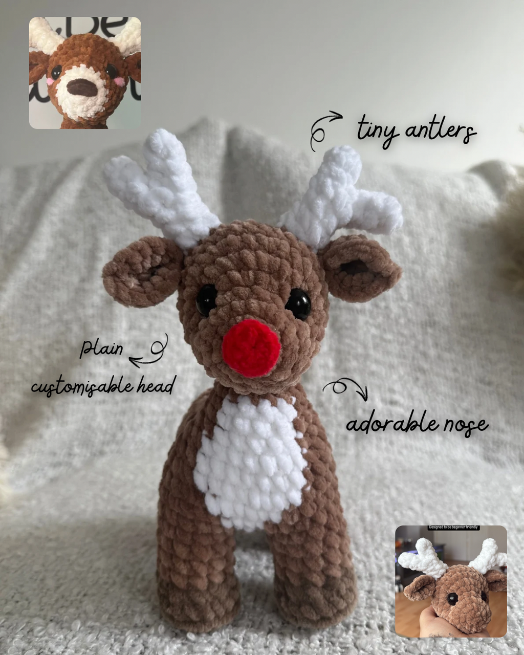 Mix and match deers- PDF pattern