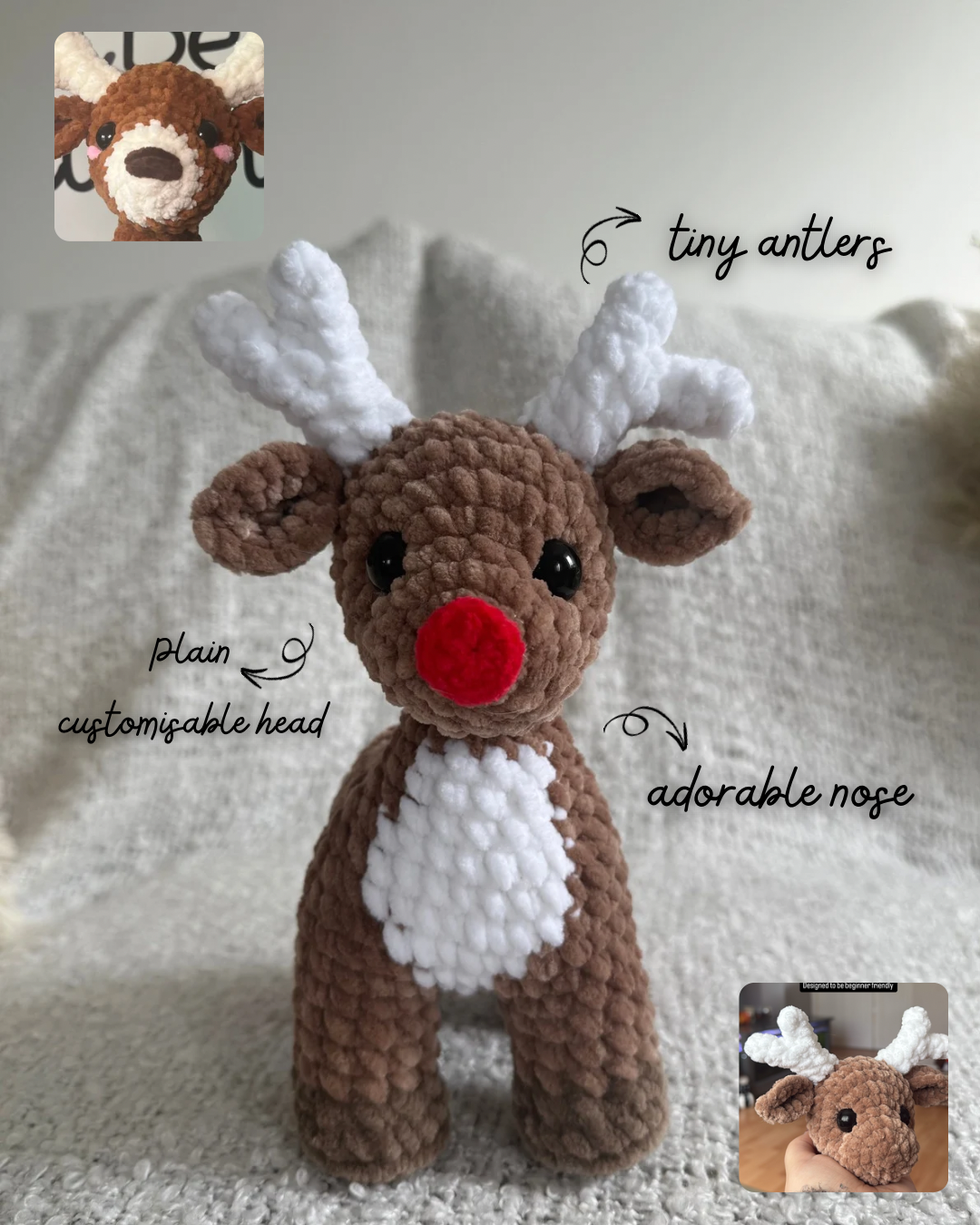 Mix and match deers- PDF pattern