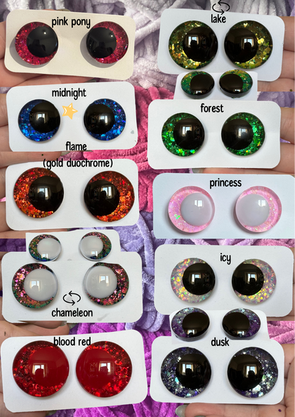 Glitter safety eyes