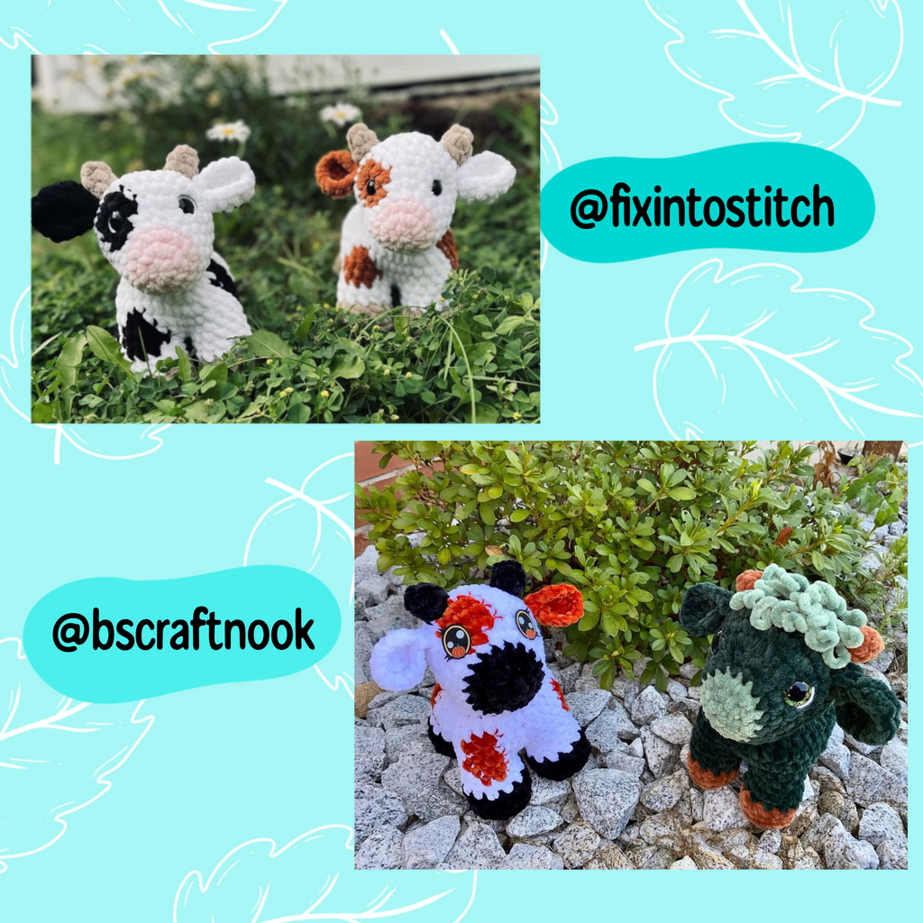 Baby cow pattern, highland cow crochet pattern, small cow crochet pattern,  baby crochet  cow, market crochet pattern, crochet farm animal