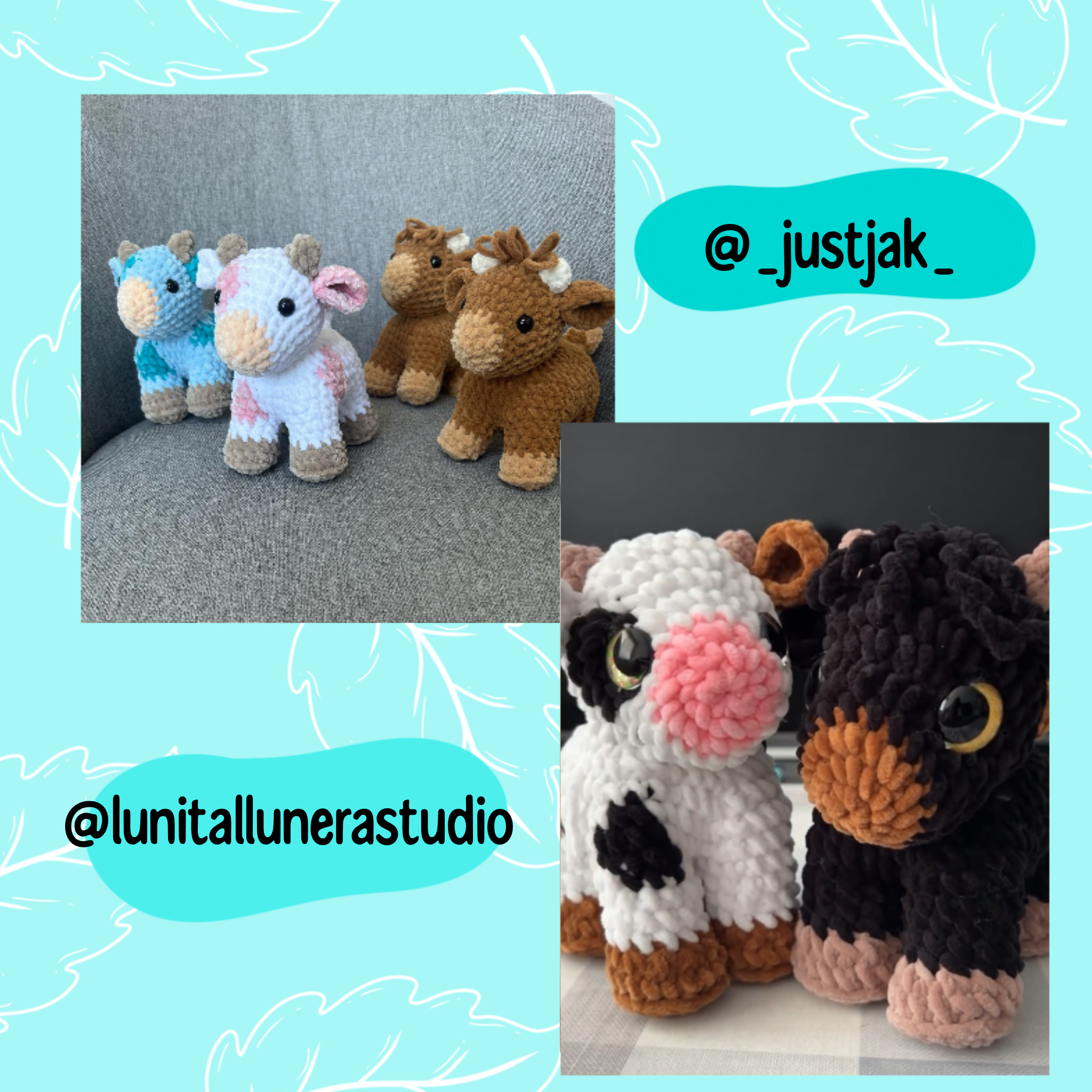 Baby cow pattern, highland cow crochet pattern, small cow crochet pattern,  baby crochet  cow, market crochet pattern, crochet farm animal