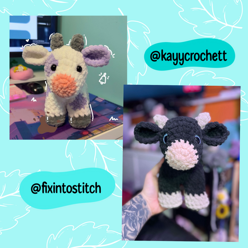 Baby cow pattern, highland cow crochet pattern, small cow crochet pattern,  baby crochet  cow, market crochet pattern, crochet farm animal