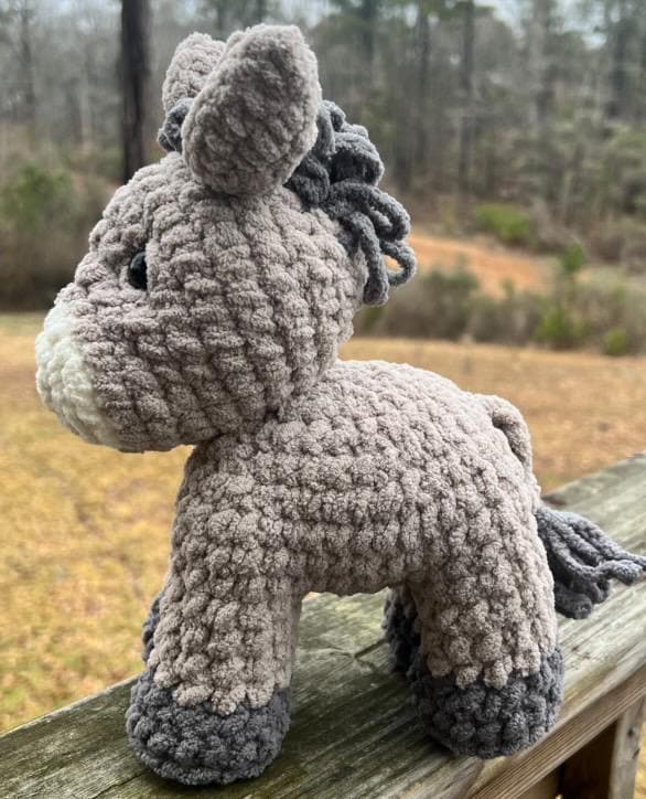 Baby donkey pattern, donkey crochet pattern, small donkey crochet pattern,  baby crochet  donkey market crochet pattern, crochet farm animal