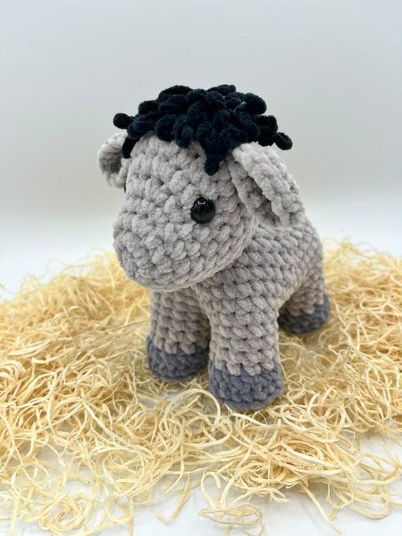 Baby donkey pattern, donkey crochet pattern, small donkey crochet pattern,  baby crochet  donkey market crochet pattern, crochet farm animal