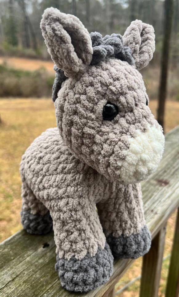 Baby donkey pattern, donkey crochet pattern, small donkey crochet pattern,  baby crochet  donkey market crochet pattern, crochet farm animal